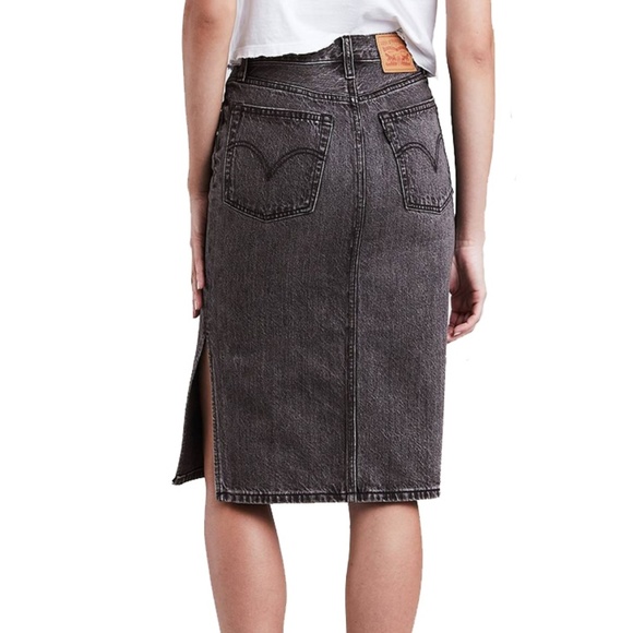 Levis Side Slit Skirt - Picture 3 of 3